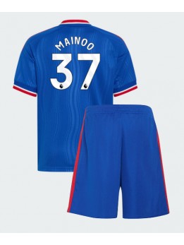 Manchester United Kobbie Mainoo #37 Replika Borta Kläder Barn 2026-27 Kortärmad (+ byxor)